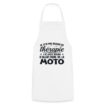 Biker Need to Ride Motorcycle Humor Gift - Cooking Apron - white - Front - AI Model Male 185 dark (185cm)