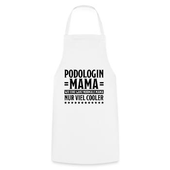 Podologin Spruch Fußpflegerin Podologin Geschenk - Kochschürze - Weiß - Vorne - AI Model Male 185 dark (185cm)