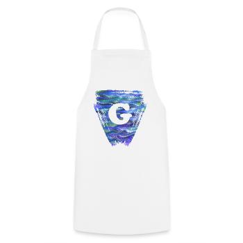 Dreieck E 103 g - Cooking Apron - white - Front - AI Model Male 185 dark (185cm)