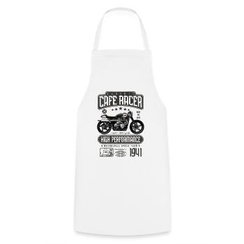 Cafe Racer Motorrad Geburtstag Biker Geboren 1941 - Kochschürze - Weiß - Vorne - AI Model Male 185 dark (185cm)