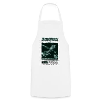 Crocodile chinois lézard Shinisaurus crocodilurus - Tablier de cuisine - blanc - Devant - AI Model Male 185 dark (185cm)