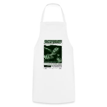 Crocodile chinois lézard Shinisaurus crocodilurus - Tablier de cuisine - blanc - Devant - AI Model Male 185 dark (185cm)