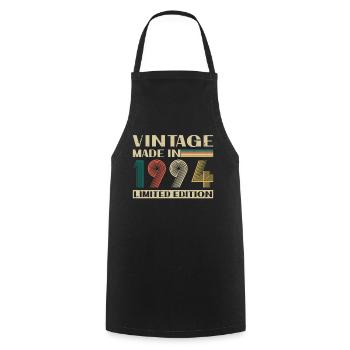 Vinatge 1994 Geburtstagsgeschenk - Kochschürze - Schwarz - Vorne - AI Model Male 185 dark (185cm)