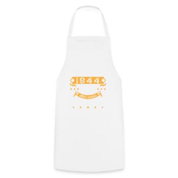 Vinatge 1944 80 Year Old Birthday Gift - Cooking Apron - white - Front - AI Model Male 185 dark (185cm)