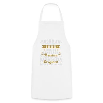 Made in 1995 Vintage Retro Birthday Gift - Cooking Apron - white - Front - AI Model Male 185 dark (185cm)