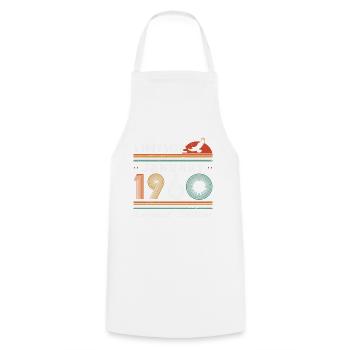 Januar 1960 Retro Vintage Geburtstagsgeschenk - Kochschürze - Weiß - Vorne - AI Model Male 185 dark (185cm)