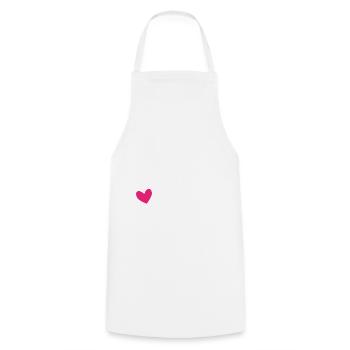 JULIA Beautiful girl name with a nice horse - Cooking Apron - white - Front - AI Model Male 185 dark (185cm)