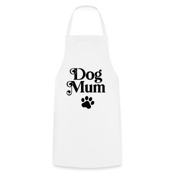 Hunde-Mama - Kochschürze - Weiß - Vorne - AI Model Male 185 dark (185cm)