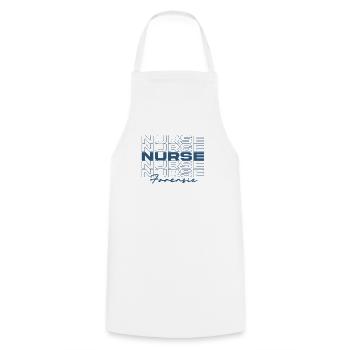 Infirmière médico-légale Infirmières médicales élégantes - Tablier de cuisine - blanc - Devant - AI Model Male 185 dark (185cm)