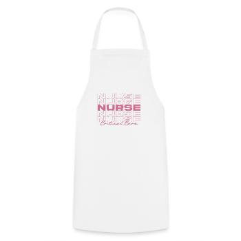 Critical Care Nurse Medical Nurses Stylish - Cooking Apron - white - Front - AI Model Male 185 dark (185cm)