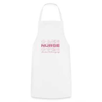 Infirmière d’urgence Infirmières médicales élégantes - Tablier de cuisine - blanc - Devant - AI Model Male 185 dark (185cm)