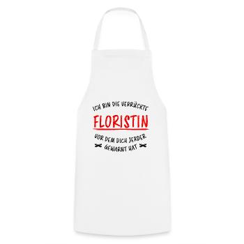 Floristin Beruf Lustige Spruch Floristik Geschenk - Kochschürze - Weiß - Vorne - AI Model Male 185 dark (185cm)