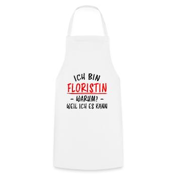 Floristin Beruf Lustige Spruch Floristik Geschenk - Kochschürze - Weiß - Vorne - AI Model Male 185 dark (185cm)