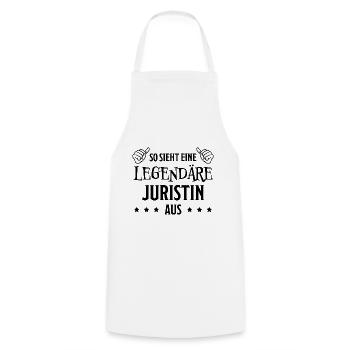 Juristin Beruf Lustige Spruch Jurist Jura Geschenk - Kochschürze - Weiß - Vorne - AI Model Male 185 dark (185cm)