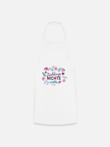 Lieblingsnichte Geschenk für Nichte - Kochschürze - Weiß