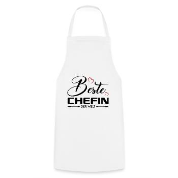 Beste Chefin Boss Arbeitgeberin Frauen - Kochschürze - Weiß - Vorne - AI Model Male 185 dark (185cm)