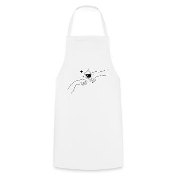Boujee Aesthetic Creation Of Adam Wine Bougie - Cooking Apron - white - Front - AI Model Male 185 dark (185cm)