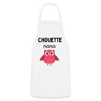 Chouette nana - Tablier de cuisine - blanc - Devant - AI Model Male 185 dark (185cm)