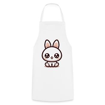 Rabbit Bubble Tea Kawaii - Cooking Apron - white - Front - AI Model Male 185 dark (185cm)