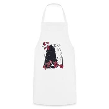Sacabambaspis Fish Meme Gumamela Frame - Cooking Apron - white - Front - AI Model Male 185 dark (185cm)