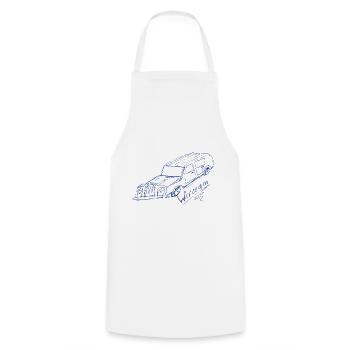 wrrroommm pour le blanc - Tablier de cuisine - blanc - Devant - AI Model Male 185 dark (185cm)