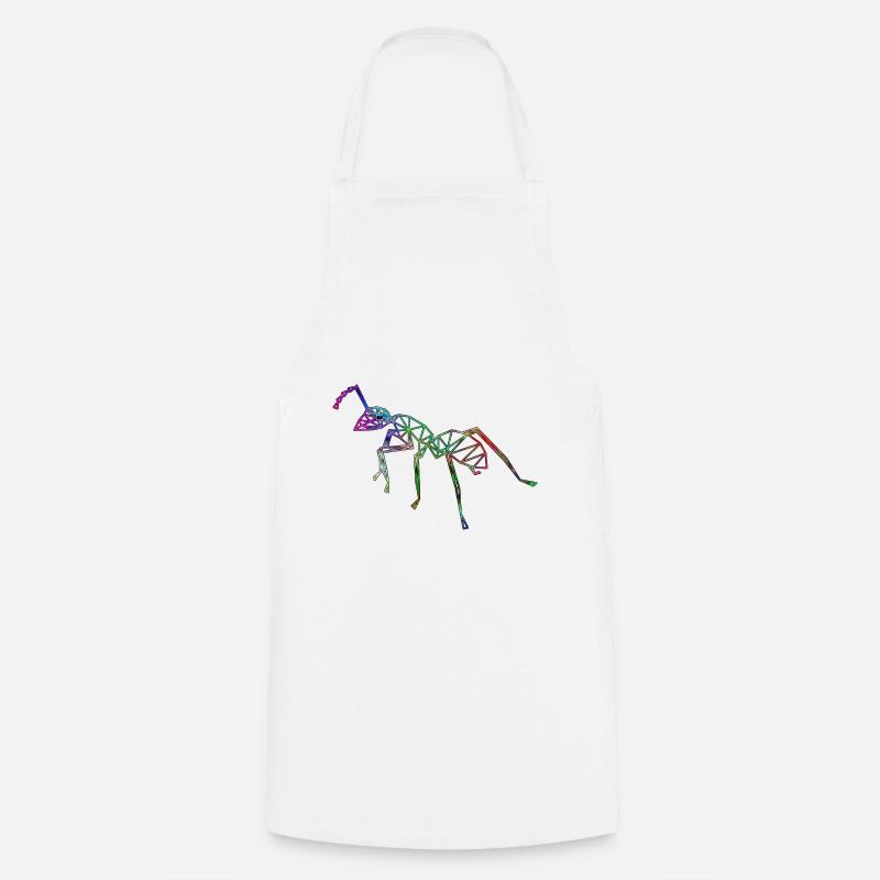 Grille Ant Neon Couleurs - Tablier de cuisine - blanc