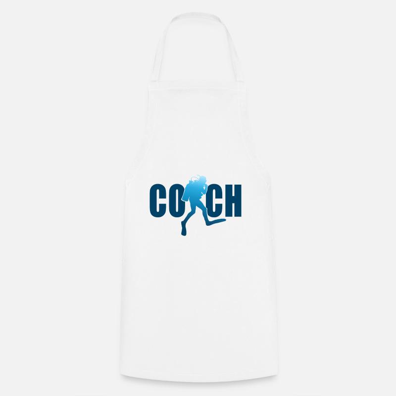 coach plongée sous marine coach plongeur - Tablier de cuisine - blanc