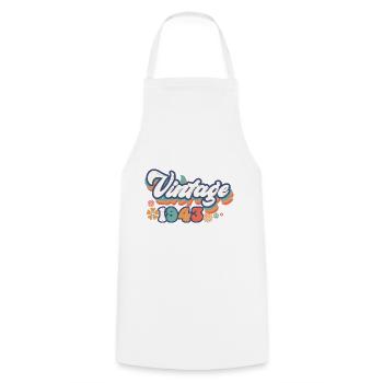 1943 Birthday 80 Years Vintage - Cooking Apron - white - Front - AI Model Male 185 dark (185cm)