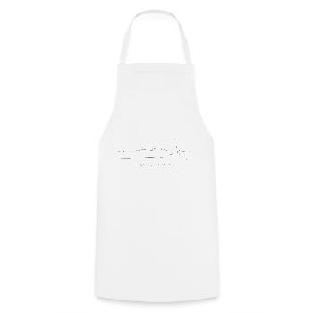 26 - Gunpoint - Cooking Apron - white - Front - AI Model Male 185 dark (185cm)