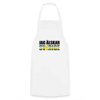 Jag Älskar Sverige - Cooking Apron - white - Front - AI Model Male 185 dark (185cm)