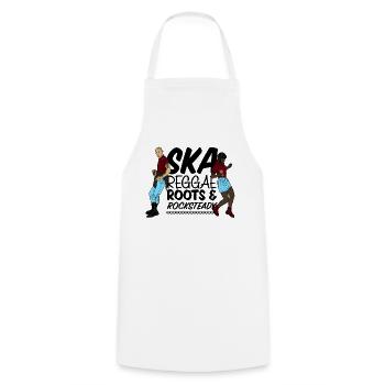 Trojaner Skinhead-Reggae-Druck - Ska, Roots & - Kochschürze - Weiß - Vorne - AI Model Male 185 dark (185cm)