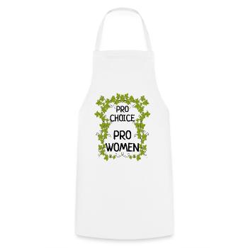 pro-choice pro-women feminist abortion rights - Cooking Apron - white - Front - AI Model Male 185 dark (185cm)