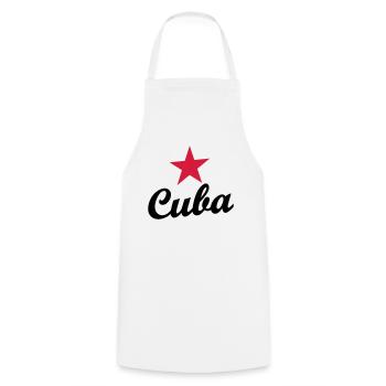 CUBA OLD SCHOOL - Tablier de cuisine - blanc - Devant - AI Model Male 185 dark (185cm)