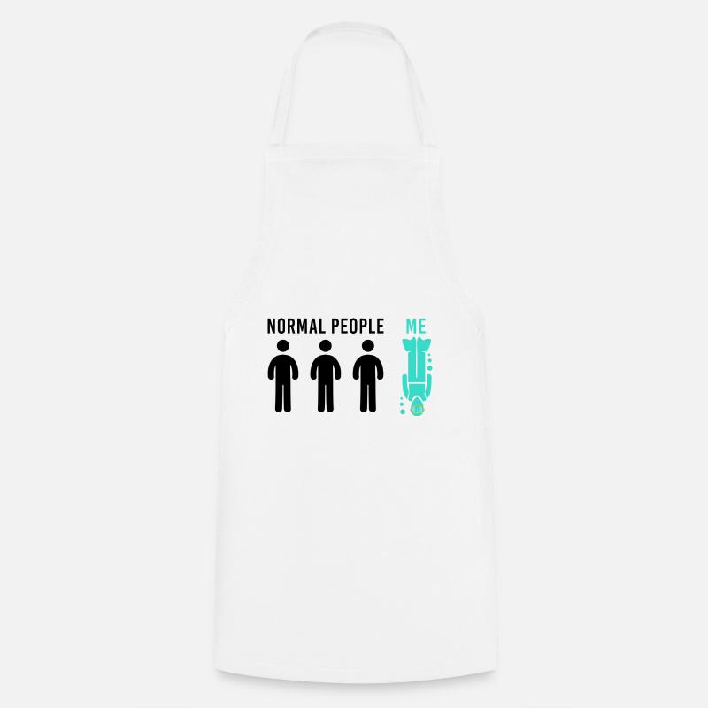 Scuba Dive Diving Diver Gift Funny saying - Cooking Apron - white