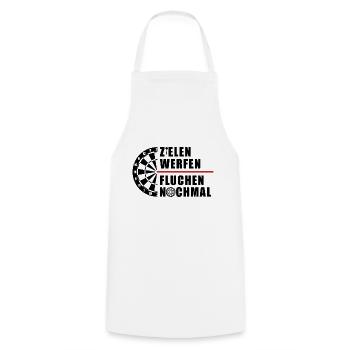 Expiration des fléchettes | Cadeau de fléchettes pour les joueurs de fléchettes - Tablier de cuisine - blanc - Devant - AI Model Male 185 dark (185cm)