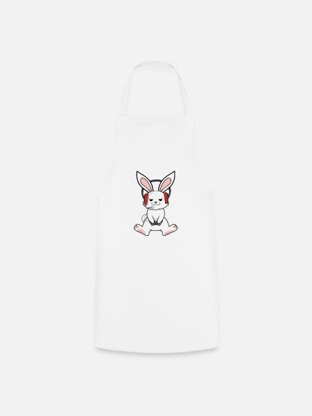 So the Easter bunny is gambling - Cooking Apron - white