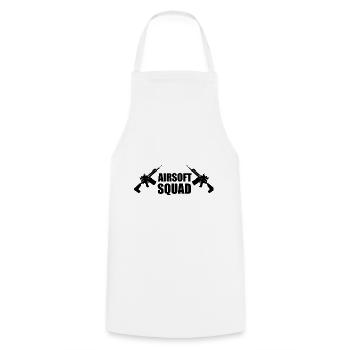 Airsoft Squad - Cooking Apron - white - Front - AI Model Male 185 dark (185cm)