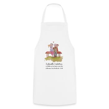 Großeltern Oma Opa Geschenk Enkel Liebe Spruch - Kochschürze - Weiß - Vorne - AI Model Male 185 dark (185cm)