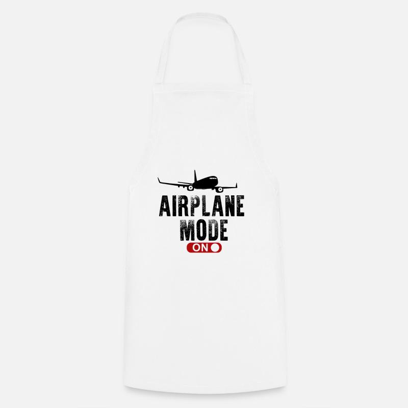 Airplane mode on - Cooking Apron - white