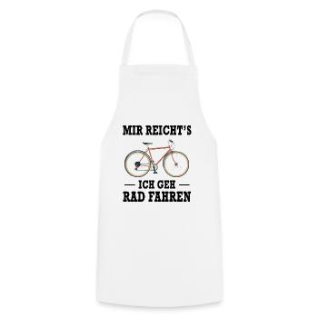 Rad Fahren Fahrrad Radfahrer Spruch Geschenk - Kochschürze - Weiß - Vorne - AI Model Male 185 dark (185cm)