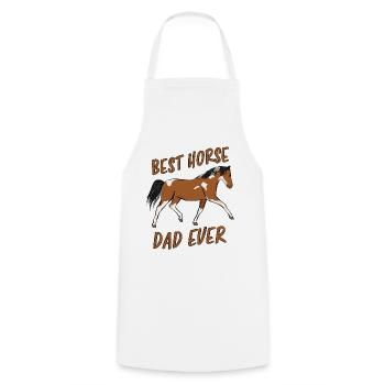 Best Horse Dad Ever Pferd Reiten Reiter Geschenk - Kochschürze - Weiß - Vorne - AI Model Male 185 dark (185cm)