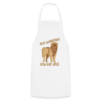 Leonberger Dad Dog Fun Saying Leonberger Gift - Cooking Apron - white - Front - AI Model Male 185 dark (185cm)