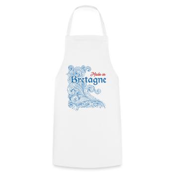 Made in bretagne - Tablier de cuisine - blanc - Devant - AI Model Male 185 dark (185cm)