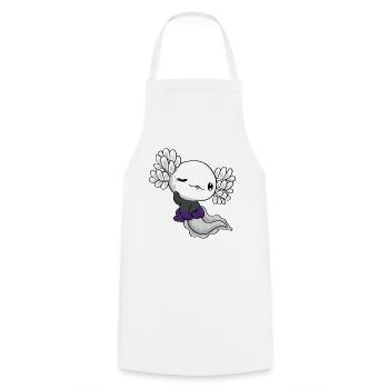 Demisexual Pride Kawaii Axolotl Demisexuelle Fl - Tablier de cuisine - blanc - Devant - AI Model Male 185 dark (185cm)