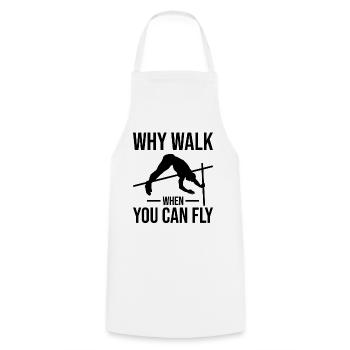 Fun Pole Vault Pole Vault - Cooking Apron - white - Front - AI Model Male 185 dark (185cm)
