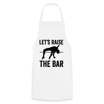 Fun Pole Vault Pole Vault - Cooking Apron - white - Front - AI Model Male 185 dark (185cm)