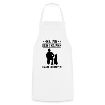 policeman - Cooking Apron - white - Front - AI Model Male 185 dark (185cm)