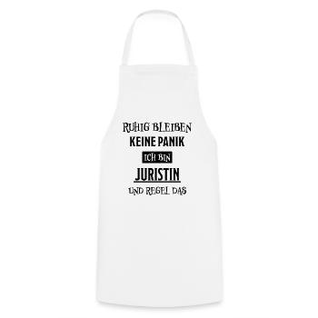 Juristin Beruf Lustige Spruch Jurist Jura Geschenk - Kochschürze - Weiß - Vorne - AI Model Male 185 dark (185cm)