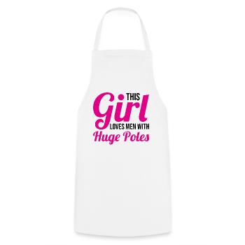 Fun Pole Vault Pole Vault Pole Vault - Cooking Apron - white - Front - AI Model Male 185 dark (185cm)