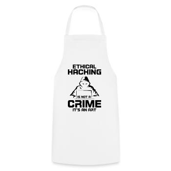 Cybersecurity Computer Security Cybersecurity - Cooking Apron - white - Front - AI Model Male 185 dark (185cm)